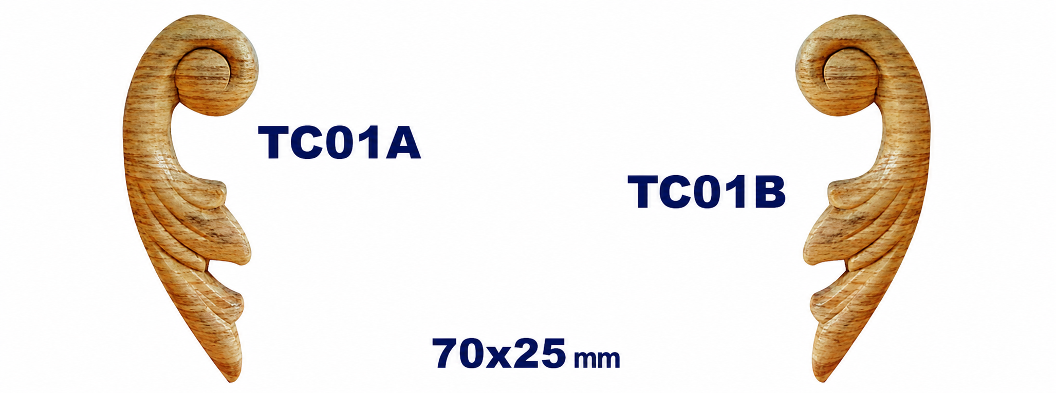 Aplicación decorativa de madera TC01A