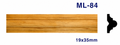 Moldura de madera lisa para mueble ML-84– Kit de 2 Piezas (2.5 m Totales)
