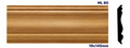Moldura de madera lisa para mueble ML-80– Kit de 2 Piezas (2.5 m Totales)