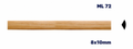 Moldura de madera lisa para mueble ML-72 – Kit de 2 Piezas (2.5 m Totales)