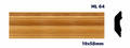 Moldura de madera lisa para mueble ML-64 – Kit de 2 Piezas (2.5 m Totales)
