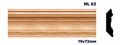 Moldura de madera lisa para mueble ML-62 – Kit de 2 Piezas (2.5 m Totales)