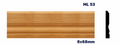 Moldura de madera lisa para mueble ML-53 – Kit de 2 Piezas (2.5 m Totales)