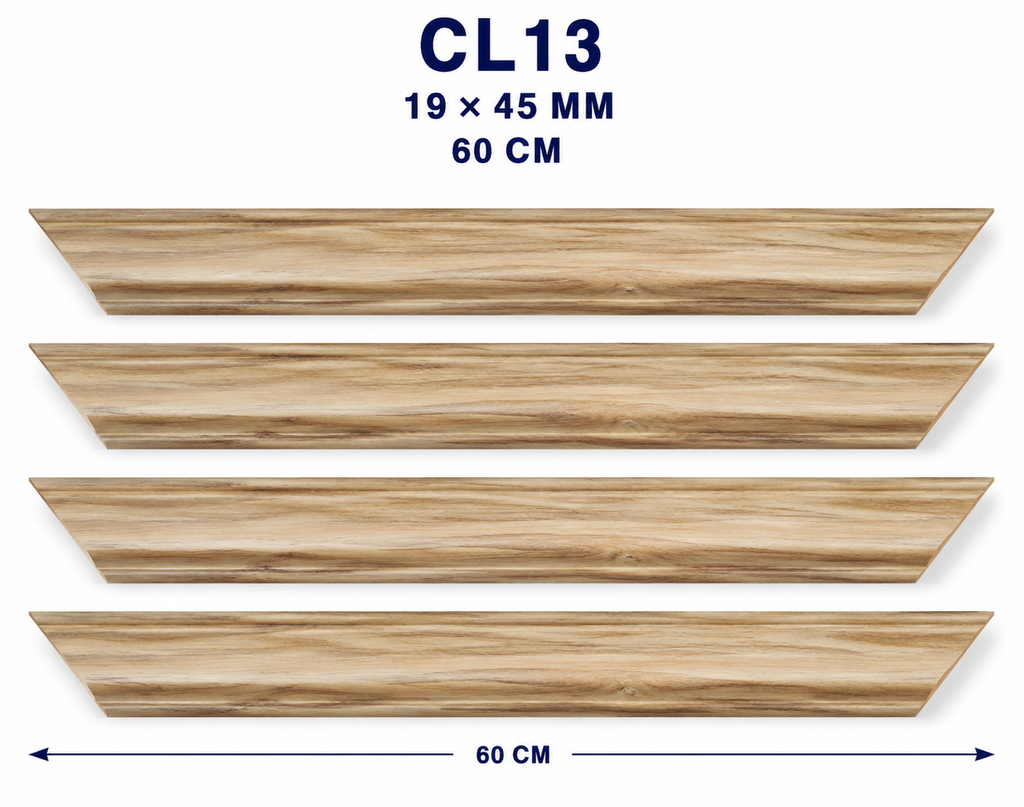Moldura de madera lisa para marco CL13 – Kit de 4 piezas