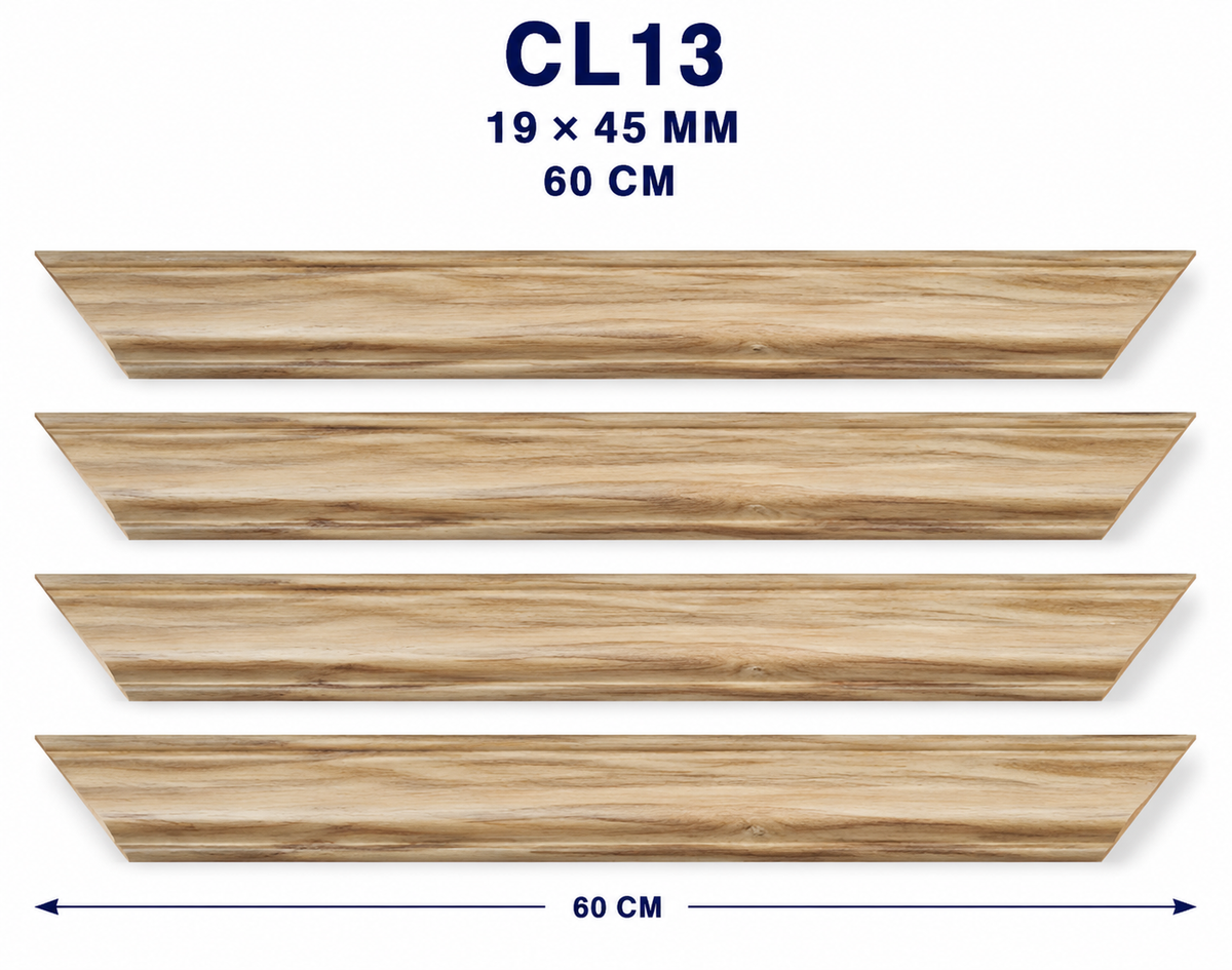 Moldura de madera lisa para marco CL13 – Kit de 4 piezas