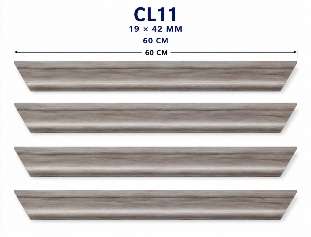 Moldura de madera lisa para marco CL11 – Kit de 4 piezas