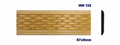 Moldura de madera grabada para mueble MM-132 – Kit de 2 piezas