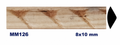 Moldura de madera grabada para mueble MM-126 – Kit de 2 piezas