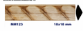 Moldura de madera grabada para mueble MM-123 – Kit de 2 piezas