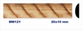 Moldura de madera grabada para mueble MM-121 – Kit de 2 piezas