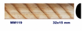 Moldura de madera grabada para mueble MM-119 – Kit de 2 piezas