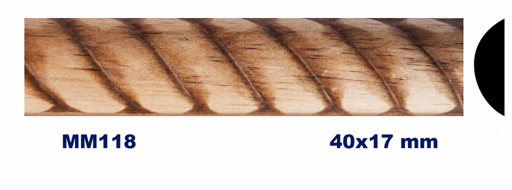 Moldura de madera grabada para mueble MM-118 – Kit de 4 piezas