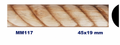 Moldura de madera grabada para mueble MM-117 – Kit de 2 piezas