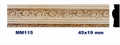 Moldura de madera grabada para mueble MM-115 – Kit de 2 piezas