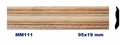 Moldura de madera grabada para mueble MM-111 – Kit de 2 piezas