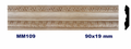 Moldura de madera grabada para mueble MM-109 – Kit de 2 piezas