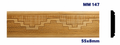 Moldura de madera grabada para mueble MM-147 – Kit de 2 piezas