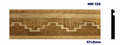 Moldura de madera grabada para mueble MM-139 – Kit de 2 piezas