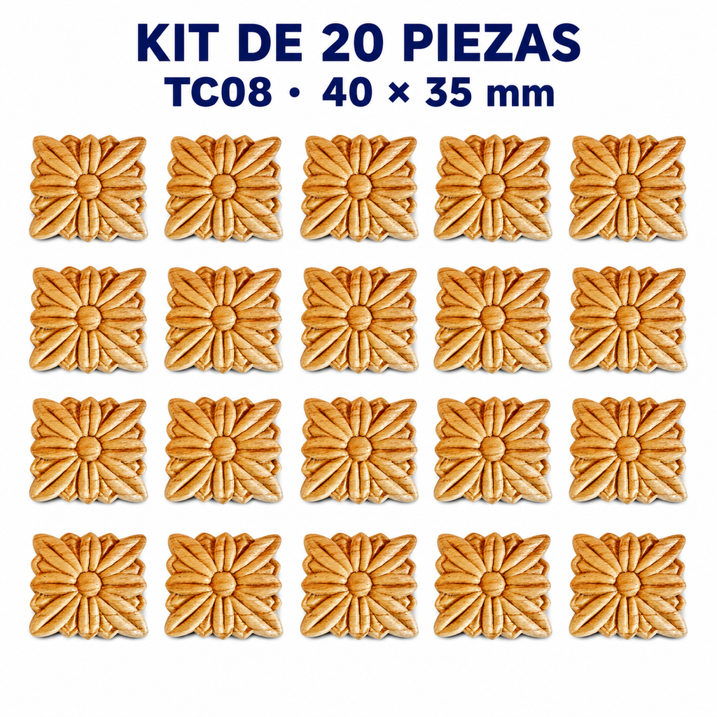 Kit de 20 Aplicaciones Decorativas TC08