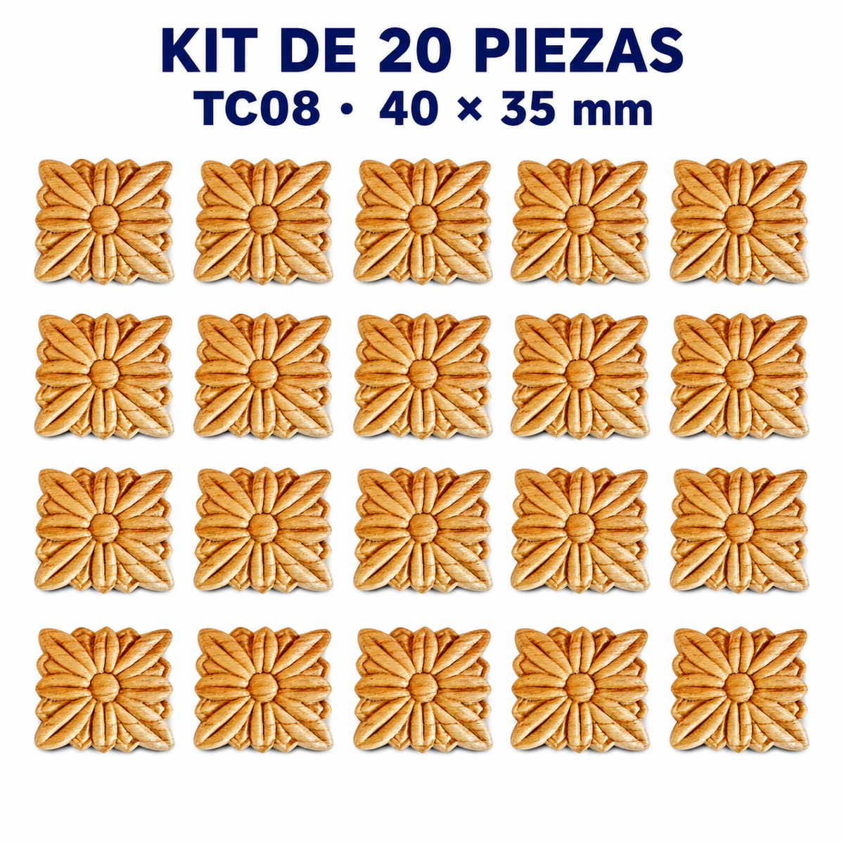 Kit de 20 Aplicaciones Decorativas TC08