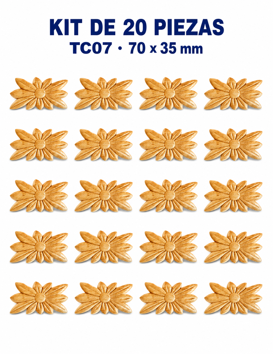 Kit de 20 Aplicaciones Decorativas TC07