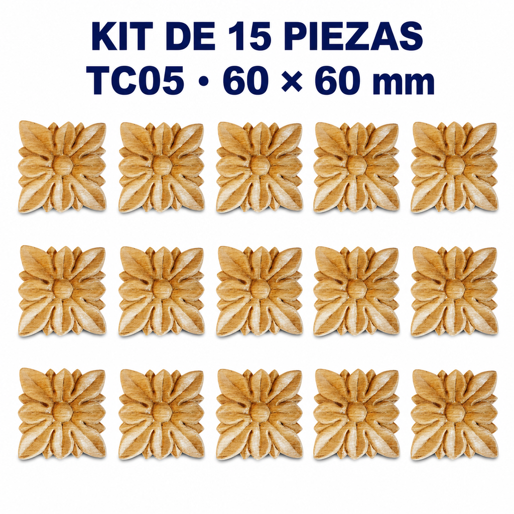 Kit de 15 Aplicaciones Decorativas TC05