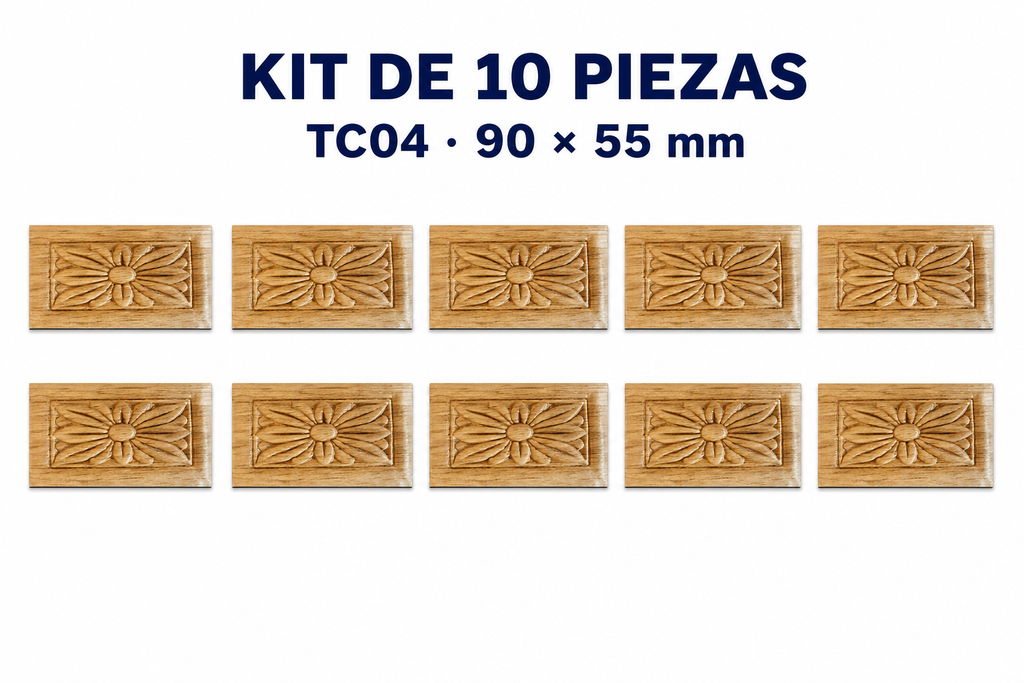 Kit de 10 Aplicaciones Decorativas TC04