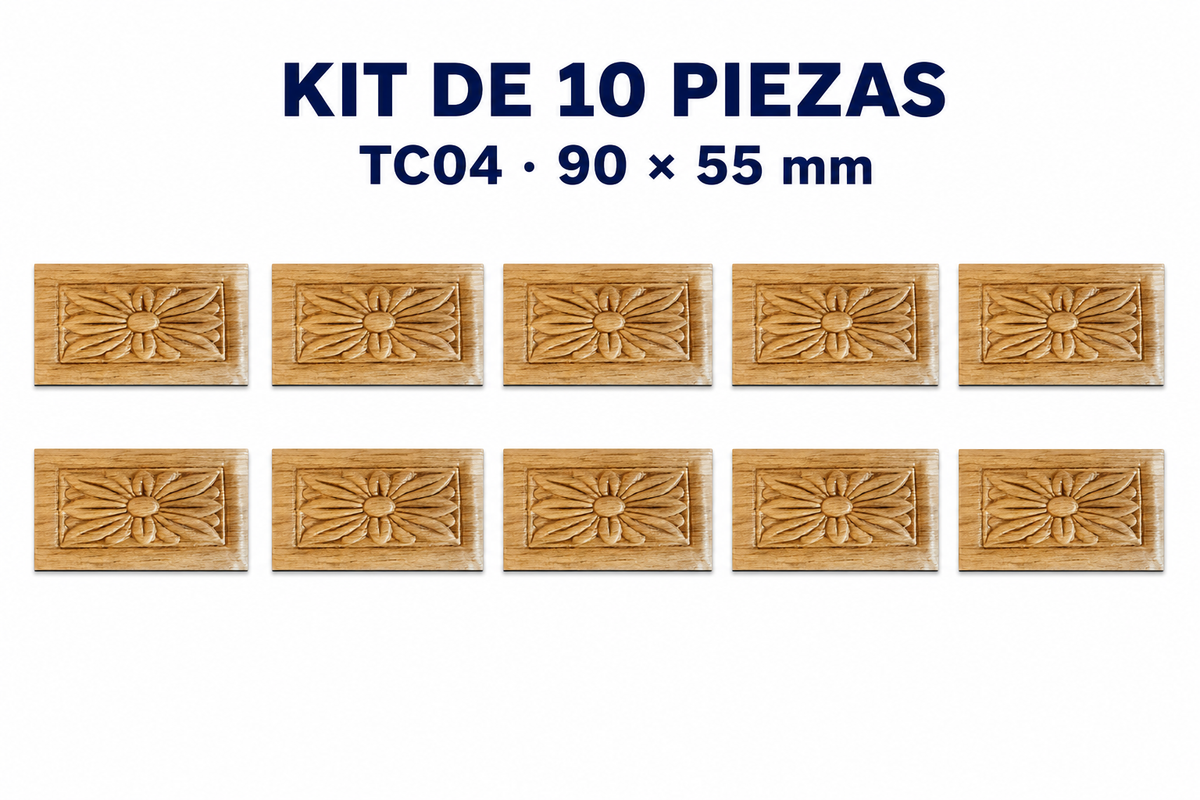 Kit de 10 Aplicaciones Decorativas TC04