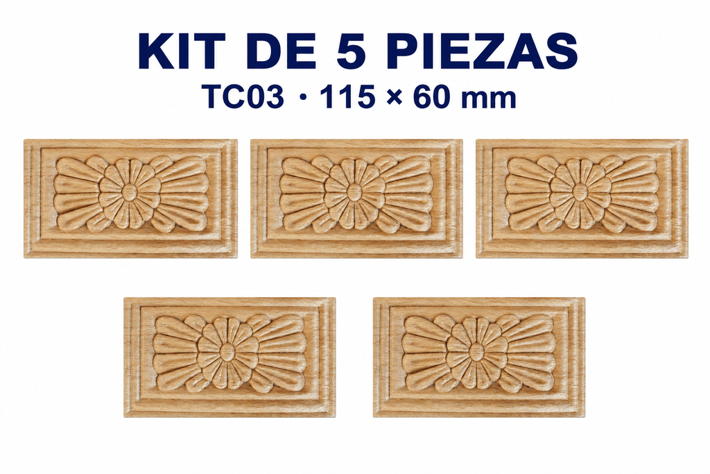 Kit de 5 Aplicaciones Decorativas TC03