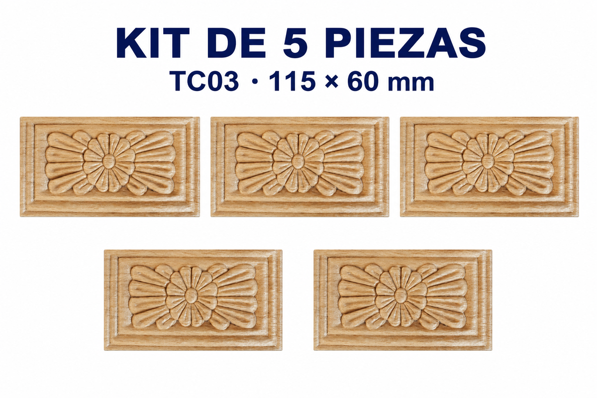 Kit de 5 Aplicaciones Decorativas TC03