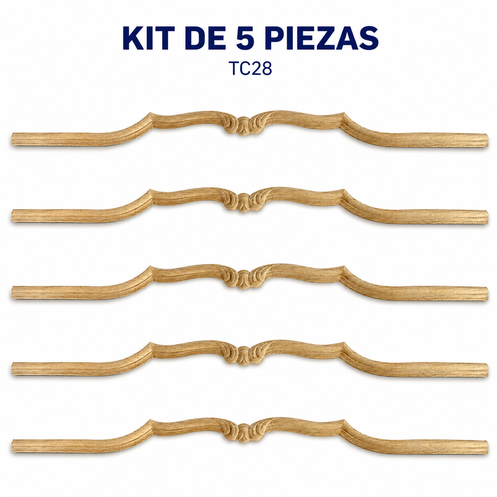 Aplicación decorativa de madera TC28