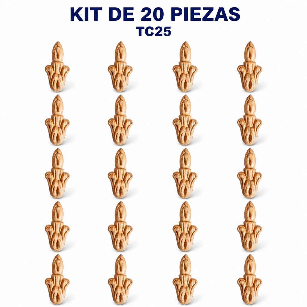 Kit de 20 Aplicaciones Decorativas TC25