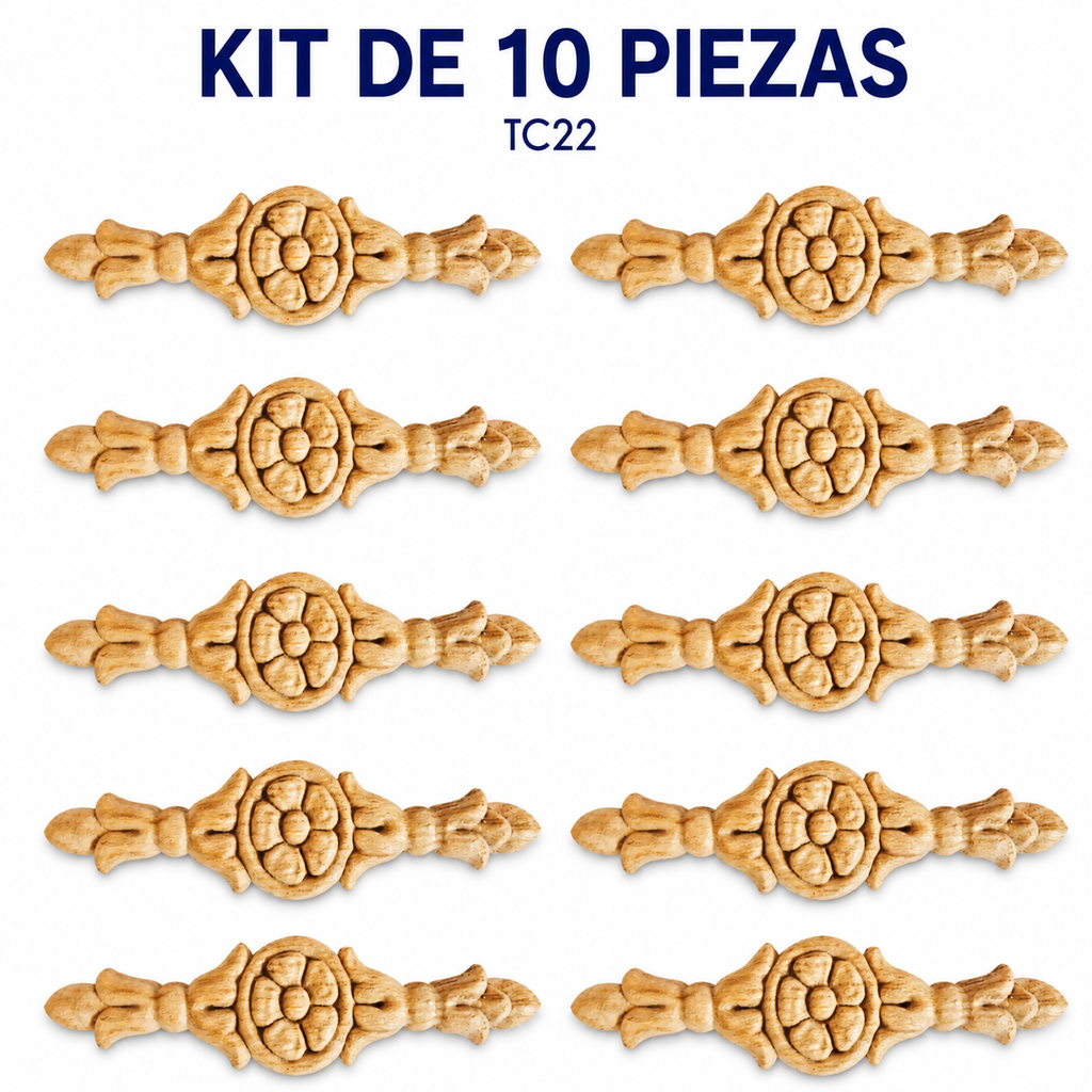 Kit de 10 Aplicaciones Decorativas TC22