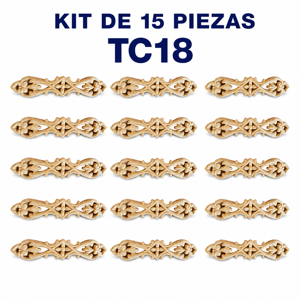 Kit de 15 Aplicaciones Decorativas TC18