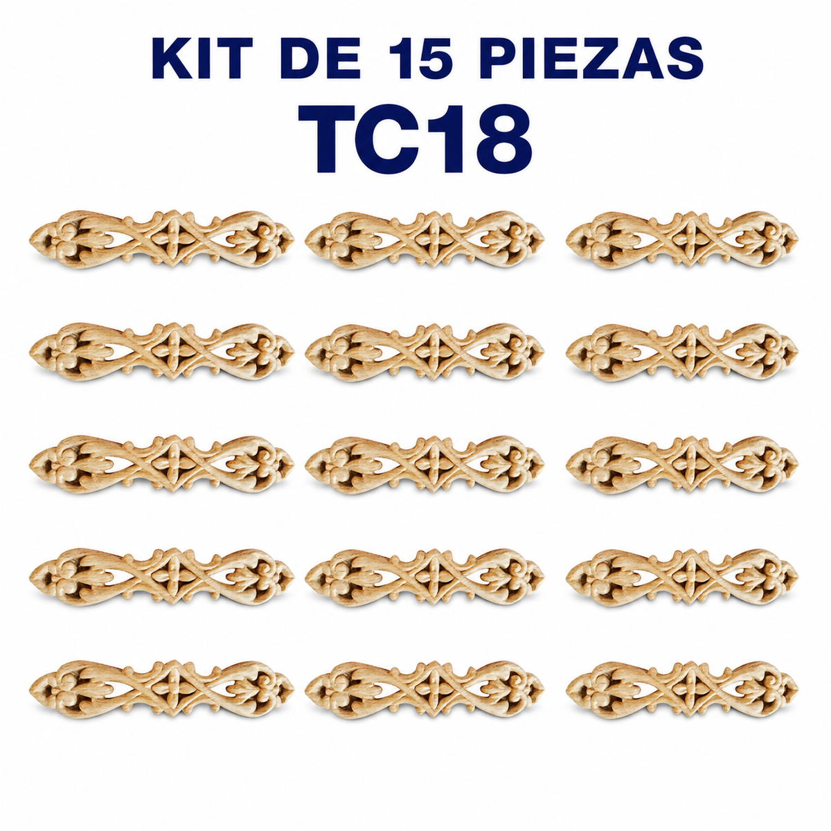Kit de 15 Aplicaciones Decorativas TC18