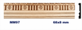Moldura de madera grabada para mueble MM-97 – Kit de 2 piezas