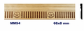 Moldura de madera grabada para mueble MM-94 – Kit de 2 piezas