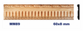 Moldura de madera grabada para mueble MM-89 – Kit de 2 piezas