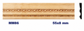 Moldura de madera grabada para mueble MM-86 – Kit de 2 piezas