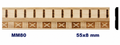 Moldura de madera grabada para mueble MM-80 – Kit de 2 piezas