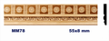 Moldura de madera grabada para mueble MM-78 – Kit de 2 piezas