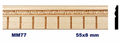 Moldura de madera grabada para mueble MM-77 – Kit de 2 piezas