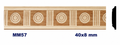 Moldura de madera grabada para mueble MM-57 – Kit de 2 piezas