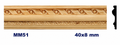 Moldura de madera grabada para mueble MM-51 – Kit de 2 piezas