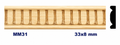 Moldura de madera grabada para mueble MM-31 – Kit de 2 piezas