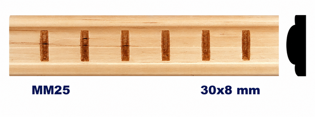 Moldura de madera grabada para mueble MM-25 – Kit de 4 piezas