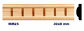 Moldura de madera grabada para mueble MM-25 – Kit de 2 piezas