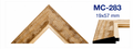 Moldura de madera grabada para marco MC283 – Kit de 2 piezas