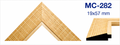 Moldura de madera grabada para marco MC282 – Kit de 2 piezas