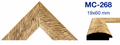 Moldura de madera grabada para marco MC268 – Kit de 2 piezas